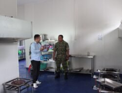 Dandim Kodim 1310/Bitung Tinjau Dapur Sehat SPPG, Pastikan Standar Gizi dan Kebersihan Terjaga