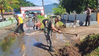 Koramil Jajaran Kodim 1310/Bitung Gelar Gerakan Indonesia Asri, Wujud Nyata Kepedulian Lingkungan dan Kemanunggalan TNI-Rakyat