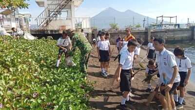 Semangat Kebersamaan dan Kepedulian, Koramil 01 Bitung Kolaborasi Bersama Lintas Sektoral Gaungkan Gerakan Indonesia Asri