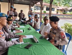 Polresta Manokwari Laksanakan Pemeriksaan Senjata Api Personil Polresta Manokwari dan Polsek Jajaran