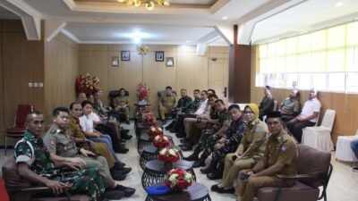 Bahas Konflik Antar Kelompok Pemuda, Dandim 1310/Bitung Letkol Inf Dewa Made DJ Hadiri Rapat Koordinasi Lintas Sektoral bersama Forkopimda Bitung