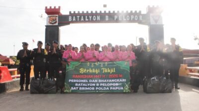 Ramadhan Penuh Berkah, Batalyon B Pelopor Tebar Kebaikan Lewat Aksi Berbagi Takjil