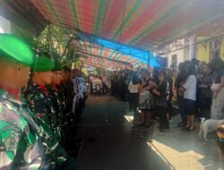 Bentuk Penghargaan dan Penghormatan Terakhir, Kodim 1310/Bitung Gelar Upacara Persemayaman Alm. Peltu (Purn) Johanes Daleno