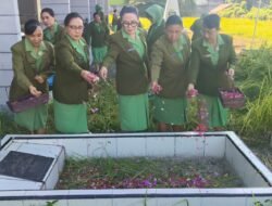 Peringati HUT ke-80 Persit Kartika Chandra Kirana Tahun 2026, Anggota dan Pengurus Persit KCK Cabang LXII Kodim 1310 Bitung Gelar Ziarah Rombongan