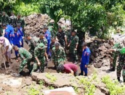 Aksi Sigap Gerak Cepat Bantu Warga, Kodim 1310/Bitung Beri Pertolongan Korban Bencana Gempa