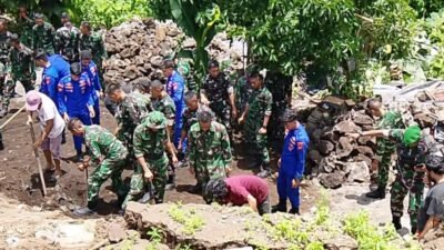 Aksi Sigap Gerak Cepat Bantu Warga, Kodim 1310/Bitung Beri Pertolongan Korban Bencana Gempa