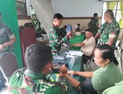 Kenali Bahaya Penyakit Diabetes Melitus dan Hipertensi, Prajurit, PNS dan Persit Kodim 1310/Bitung Terima Penyuluhan Kesehatan