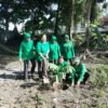 Sambut HUT ke-80, Persit Cabang LXII Kodim 1310/Bitung Gelar Aksi Gerakan Indonesia Asri dan Penanaman Pohon