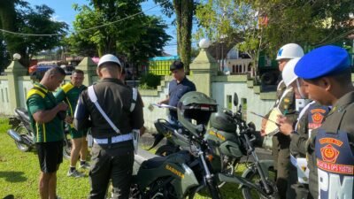 Pastikan Administrasi dan Kelengkapan Kendaraan Layak Pakai, Kodim 1310/Bitung Gelar Pengecekan Kendaraan Dinas