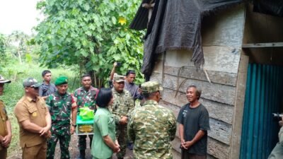 Sambut Hari Jadi Kodam XIII/Merdeka Ke-68, Dandim 1310/Bitung Dampingi Danrem 131/Santiago Gelar Anjangsana dan Bakti Sosial