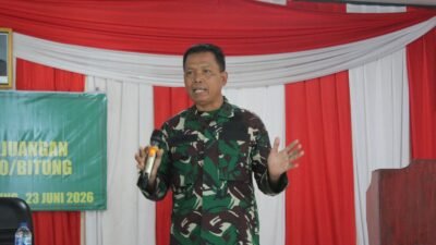 Tingkatkan Kualitas Mental, Moral dan Spiritual, Kodam XIII/Mdk Melalui Bintaldam XIII/Mdk, Melaksanakan Kegiatan Pembinaan Mental Kepada Prajurit, PNS dan Persit Kodim 1310/Bitung
