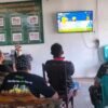 Nobar Personel Kodim 1310/Bitung Bersama Masyarakat Ciptakan Suasana Akrab