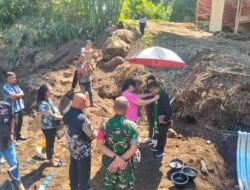 Kodim 1310/Bitung Membangun Dua Jembatan Armco Sebagai Tindak Lanjut Program Pemerintah Pusat, Untuk Mempermudah Akses dan Distribusi Hasil Pertanian Warga