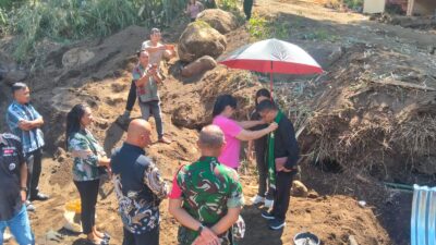 Kodim 1310/Bitung Membangun Dua Jembatan Armco Sebagai Tindak Lanjut Program Pemerintah Pusat, Untuk Mempermudah Akses dan Distribusi Hasil Pertanian Warga