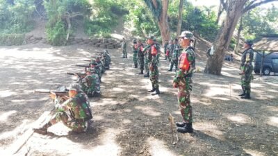 Asah Kemampuan Menembak Prajurit, Kodim 1310/Bitung Gelar Latihan Menembak Senjata Ringan (Latbakjatri) Semester I TA 2026