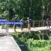 Terus Tunjukkan Perkembangan, Pembangunan Jembatan Perintis Garuda di Airmadidi Bawah, Masuk Tahap Pemasangan Hanger Sling Atas