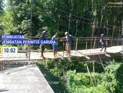Terus Tunjukkan Perkembangan, Pembangunan Jembatan Perintis Garuda di Airmadidi Bawah, Masuk Tahap Pemasangan Hanger Sling Atas