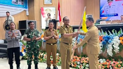 Sinergi TNI, Pemerintah Daerah dan Mahasiswa, Kasdim 1310/Bitung Hadiri Penerimaan Mahasiswa KKT Unsrat Manado di Kota Bitung