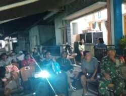 Nobar Semi Final Piala Dunia, Koramil 1310-06/Airmadidi Ciptakan Keakraban TNI dan Warga