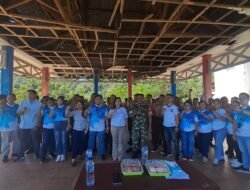 Perkuat Karakter Generasi Muda Sejak Dini, Babinsa Koramil 1310-02/Lembeh Berikan Materi Bela Negara kepada Siswa Baru SMKN 3 Bitung dalam Kegiatan MPLS