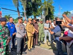 Perkuat Sinergi Hadapi Fenomena El Nino, Kasdim 1310/Bitung Hadiri Pada Apel Gelar Pasukan Penanggulangan Bencana di Polres Bitung