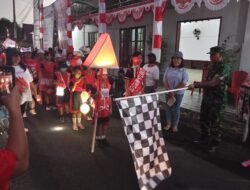 Semarakan HUT ke-81 RI Tahun 2026, Danramil 1310-04/Dimembe Hadir Pada Lomba Pawai Lampion Siswa SD dan SMP Se-Kecamatan Dimembe