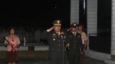 Sambut HUT Ke-81 Kemerdekaan RI, Dandim 1310/Bitung Pimpin Apel Kehormatan dan Renungan Suci di TMP Pakadoodan-Bitung