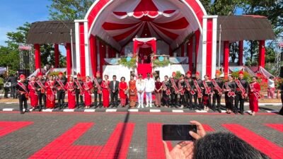 Perkuat Sinergitas Bersama Polri, Pemerintah, dan Seluruh Komponen Masyarakat, Kasdim 1310/Bitung Hadiri Upacara Peringatan HUT ke-81 Kemerdekaan RI di Minahasa Utara