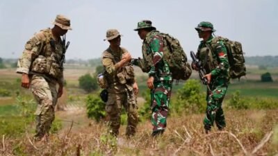 Aksi Airborne Lima Negara Warnai Latgabma SGS 2026