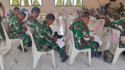 Cegah Pelanggaran Hukum, Masalah Keluarga dan Stres Kerja, Prajurit, ASN dan Keluarga Besar Kodim 1310/Bitung Terima Penyuluhan Pembinaan Mental