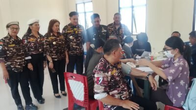 Pererat Tali Silaturahmi dan Kebersamaan, Kasdim 1310/Bitung Hadiri Syukuran HUT ke-48 FKPPI Minahasa Utara dan Bakti Kesehatan Gratis