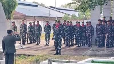 Wujud Penghormatan serta Penghargaan Atas Jasa dan Pengabdian, Kodim 1310/Bitung Gelar Upacara Pemakaman Secara Militer Kepada Almarhum Serka (Purn) Hans Wungkana