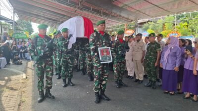 Berikan Penghormatan Terakhir Atas Jasa, Dedikasi dan Pengabdian kepada Bangsa dan Negara, Dandim 1310/Bitung Pimpin Upacara Persemayaman Brigjen TNI (Purn) Jorry Tuwaidan